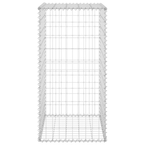 Schanskorfmuur met deksels 60x50x150 cm gegalvaniseerd staal 5