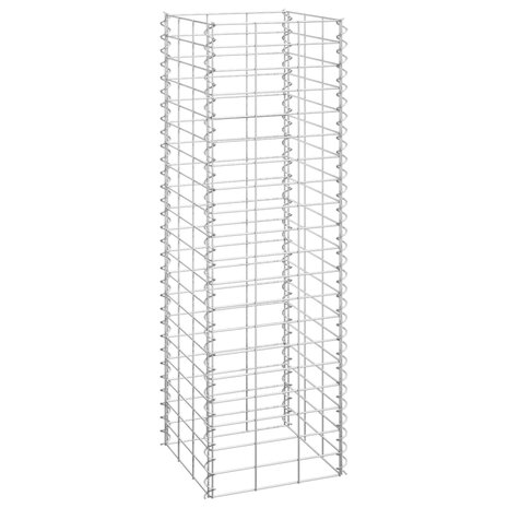 Schanskorf plantenbakken 3 st verhoogd 30x30x100 cm ijzer 3