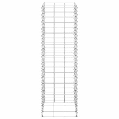 Schanskorf plantenbakken 3 st verhoogd 30x30x100 cm ijzer 4