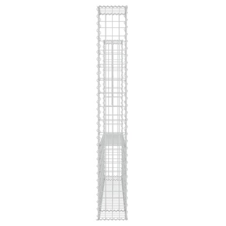 Schanskorf U-vormig met 2 palen 140x20x150 cm ijzer 4
