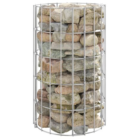 Gabion paal rond Ø30x50 cm gegalvaniseerd staal 1