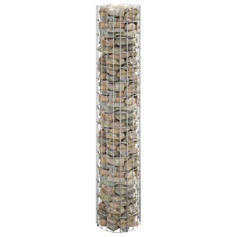 Gabion paal rond Ø30x150 cm gegalvaniseerd staal 1