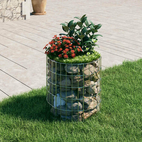 Gabion paal rond Ø50x50 cm gegalvaniseerd staal 1