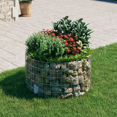 Gabion paal rond Ø100x50 cm gegalvaniseerd staal 1