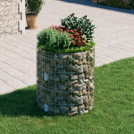 Gabion paal rond Ø100x100 cm gegalvaniseerd staal 1