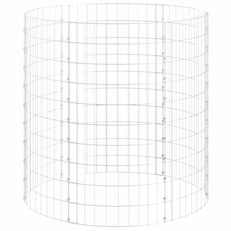 Gabion paal rond Ø100x100 cm gegalvaniseerd staal 2