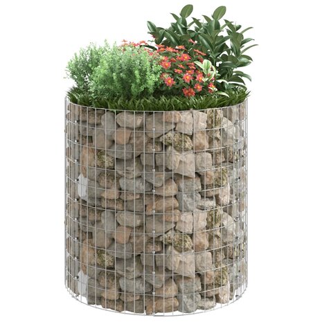Gabion paal rond Ø100x100 cm gegalvaniseerd staal 5