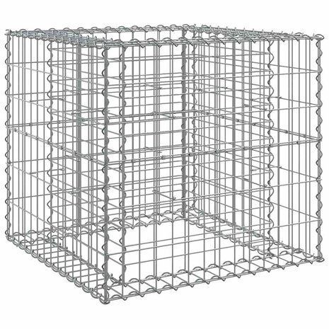 Schanskorf 70x70x65 cm gegalvaniseerd ijzer zilverkleurig 2
