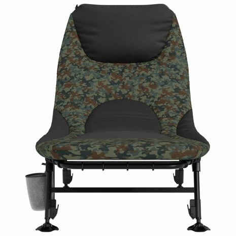 Visbed met verstelbare modderpoten inklapbaar camouflage 3