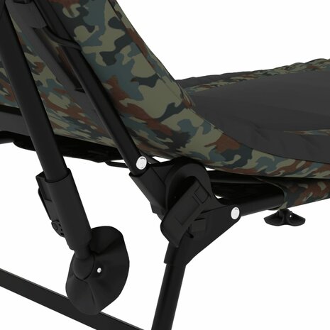 Visbed met verstelbare modderpoten inklapbaar camouflage 8