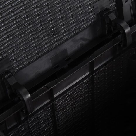 Tuinbox 90 L PP rattan zwart 5