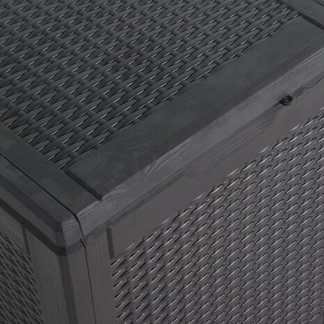 Tuinbox 90 L PP rattan zwart 6