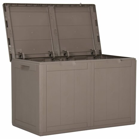 Tuinbox 180 L PP rattan bruin 2