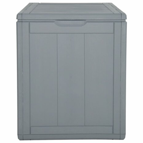 Tuinbox 90 L PP rattan grijs 2