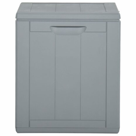 Tuinbox 90 L PP rattan grijs 3