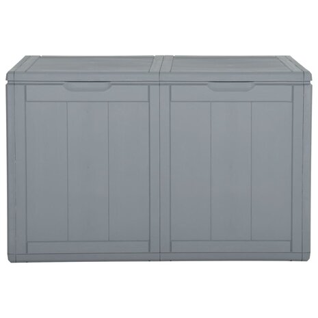 Tuinbox 180 L PP rattan grijs 2