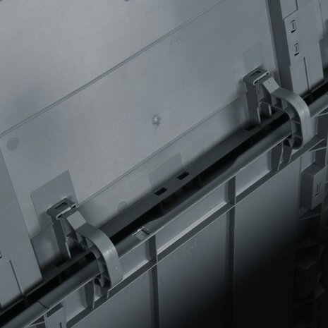Tuinbox 180 L PP rattan grijs 6