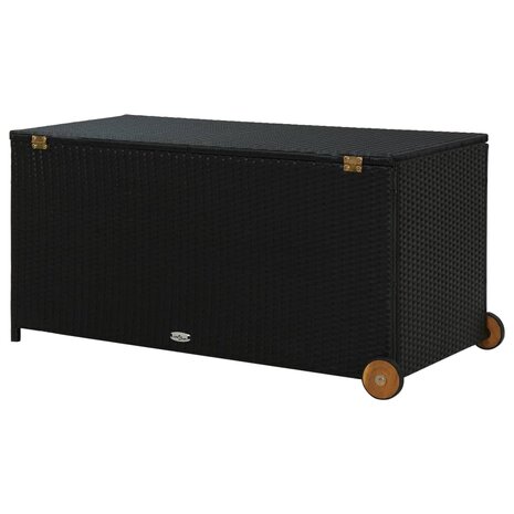 Tuinbox 120x65x61 cm poly rattan zwart 4