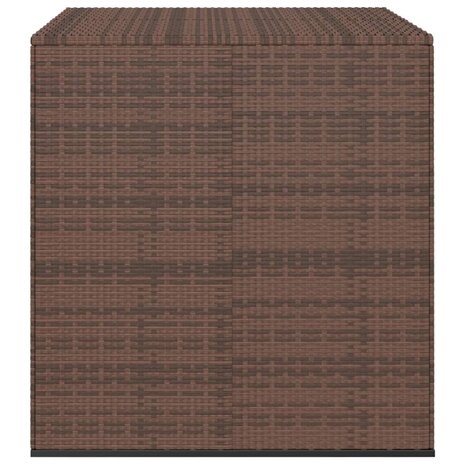 Tuinbox 100x97,5x104 cm polyetheen rattan bruin 2