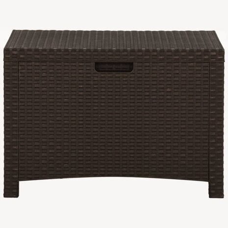 Tuinbox 60x54x41 cm PP rattan bruin 3