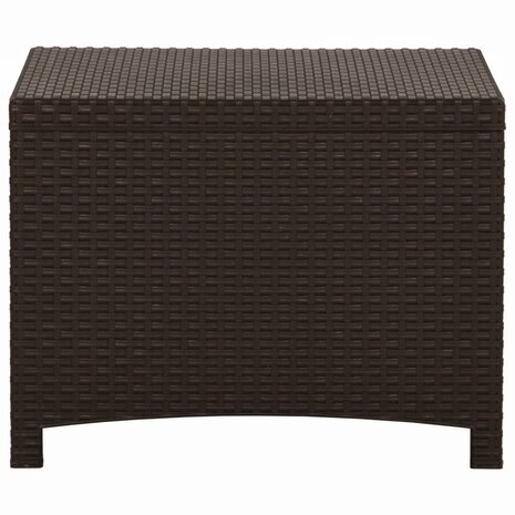 Tuinbox 60x54x41 cm PP rattan bruin 4