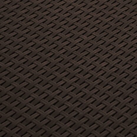 Tuinbox 60x54x41 cm PP rattan bruin 6