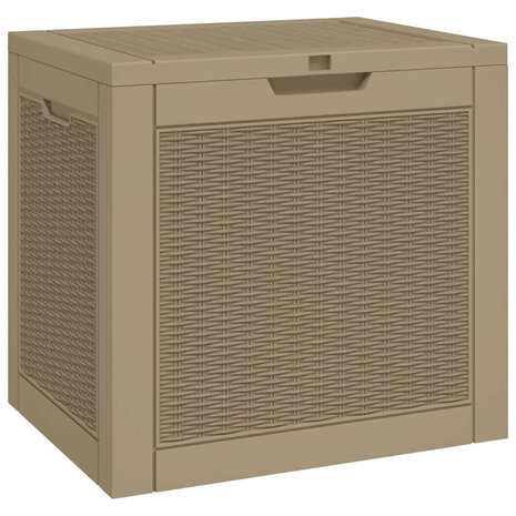 Tuinbox 55,5x43x53 cm polypropeen lichtbruin 2