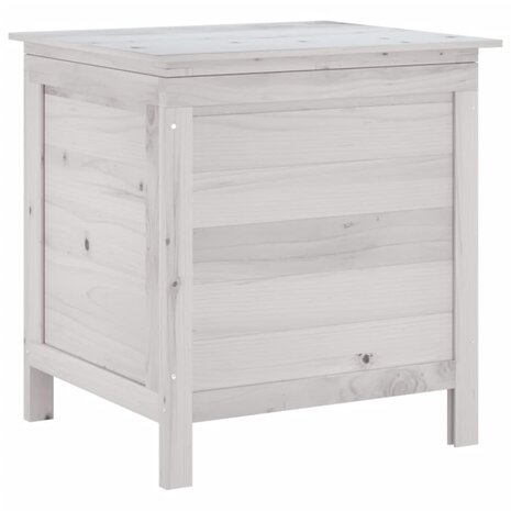 Tuinbox 50x49x56,5 cm massief vurenhout wit 2