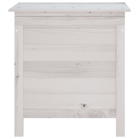 Tuinbox 50x49x56,5 cm massief vurenhout wit 4
