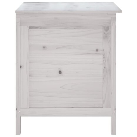 Tuinbox 50x49x56,5 cm massief vurenhout wit 5