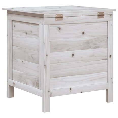 Tuinbox 50x49x56,5 cm massief vurenhout wit 6