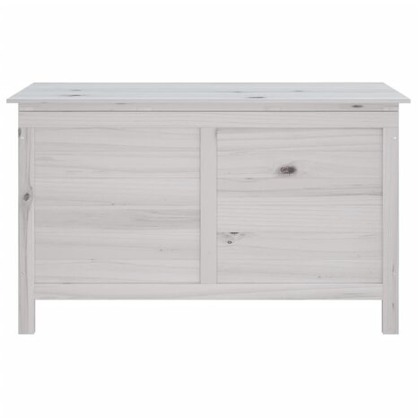 Tuinbox 99x49,5x58,5 cm massief vurenhout wit 4
