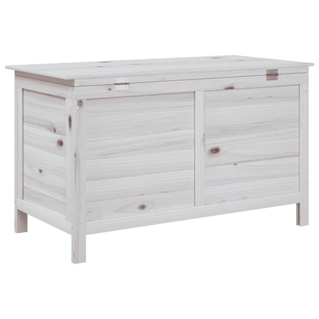 Tuinbox 99x49,5x58,5 cm massief vurenhout wit 6