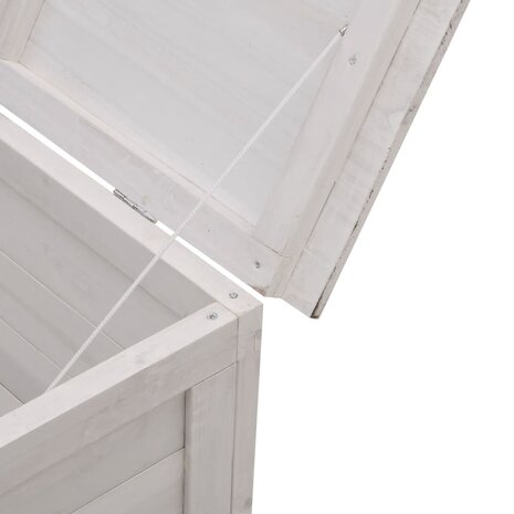 Tuinbox 99x49,5x58,5 cm massief vurenhout wit 7