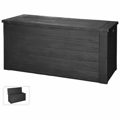 ProGarden Tuinbox 300 L donkergrijs 1