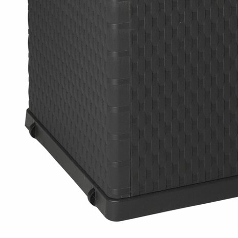 Tuinbox 120x56x63 cm polypropeen rattan antracietkleurig 8