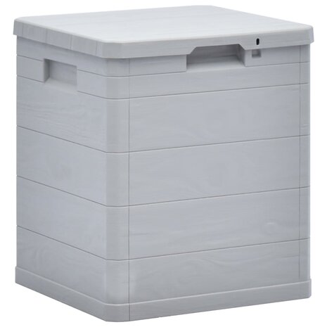 Opbergbox voor in de tuin 90 L lichtgrijs 1