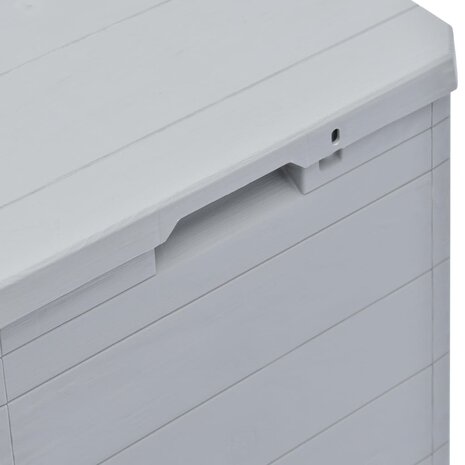 Opbergbox voor in de tuin 90 L lichtgrijs 5
