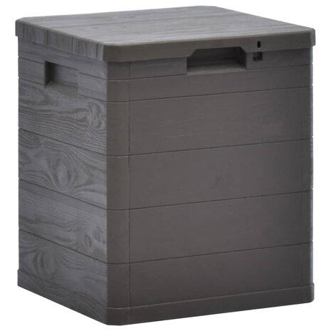 Opbergbox voor in de tuin 90 L bruin 1