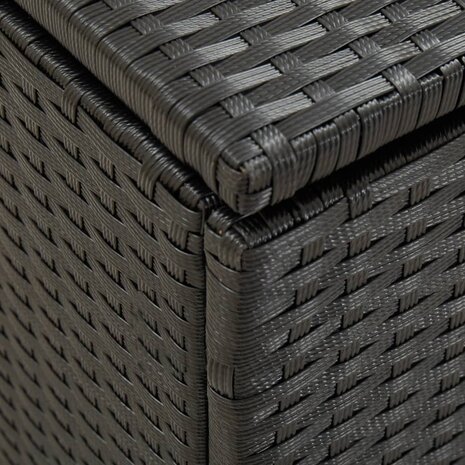 Tuinbox 100x50x50 cm poly rattan zwart 6