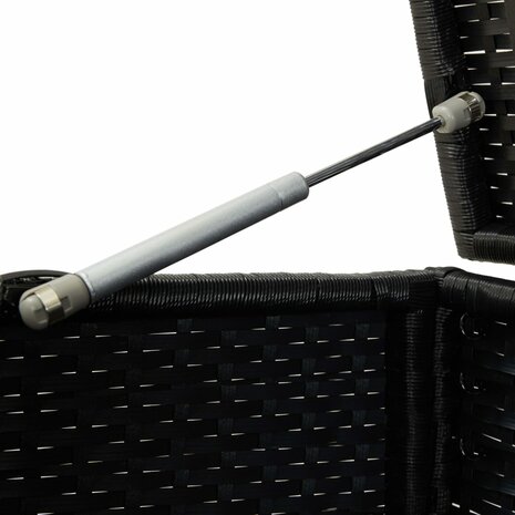 Tuinbox 100x50x50 cm poly rattan zwart 7