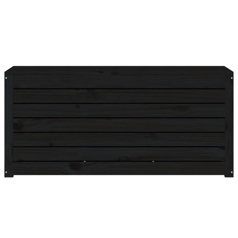 Tuinbox 101x50,5x46,5 cm massief grenenhout zwart 5