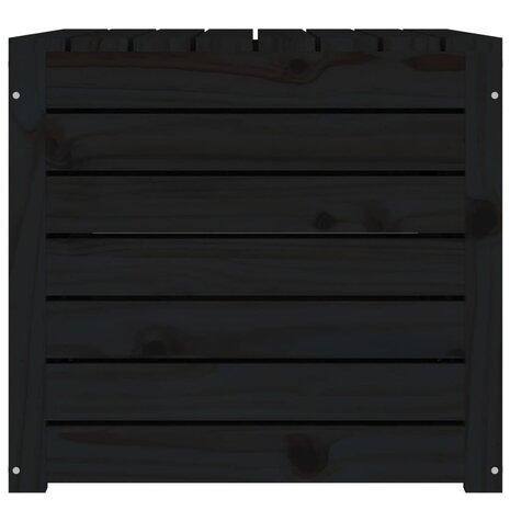 Tuinbox 101x50,5x46,5 cm massief grenenhout zwart 7