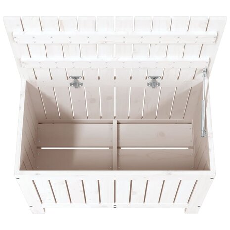 Tuinbox 76x42,5x54 cm massief grenenhout wit 8