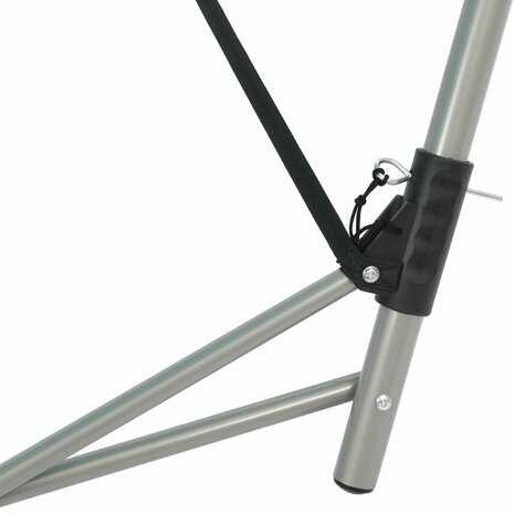 Hangmat met inklapbare standaard blauw 7