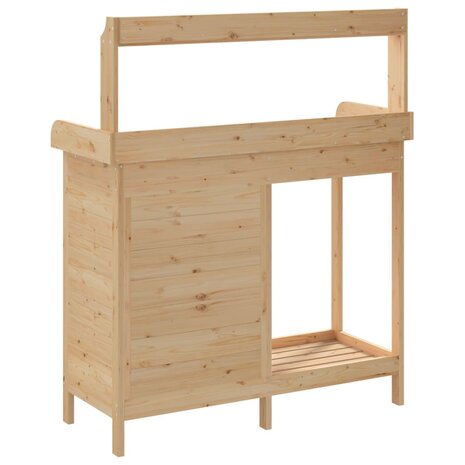 Oppottafel met kast 110,5x45x124,5 cm massief vurenhout 9