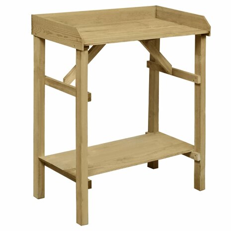 Oppottafel 75x40x90 cm geïmpregneerd grenenhout 1