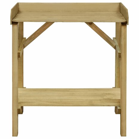 Oppottafel 75x40x90 cm geïmpregneerd grenenhout 2
