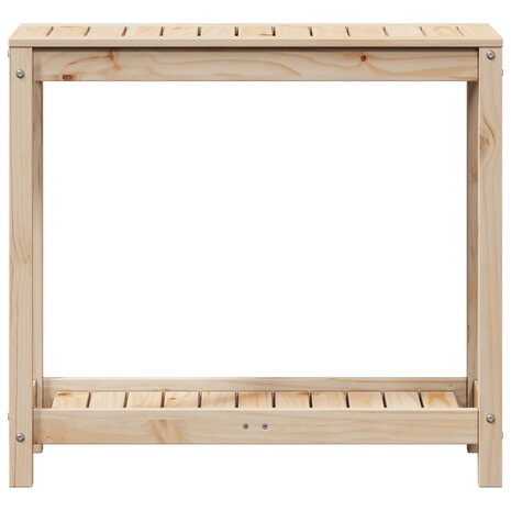 Oppottafel met schap 82,5x35x75 cm massief grenenhout 5
