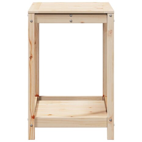 Oppottafel met schap 82,5x50x75 cm massief grenenhout 6